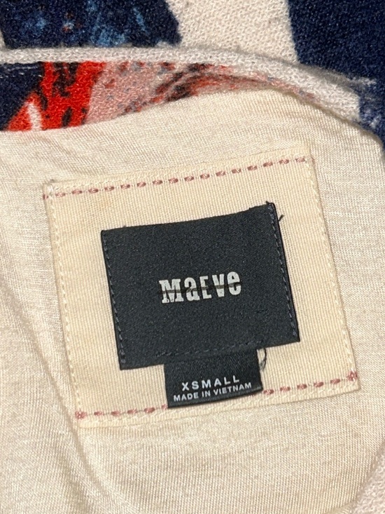 Maeve Cream Mini Dress with Red, Navy & Blush Floral Motif - Picture 8 of 8